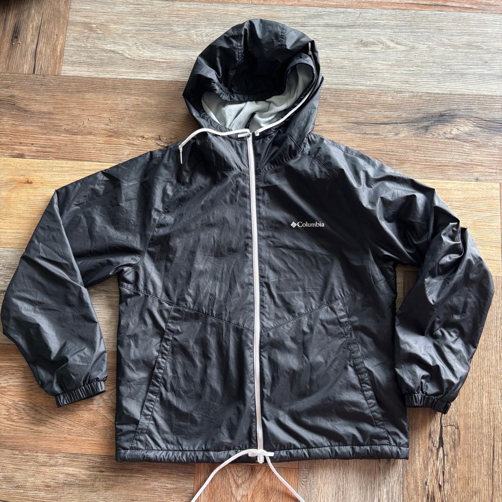 Columbia Womens Windbreaker Jacket Black Small